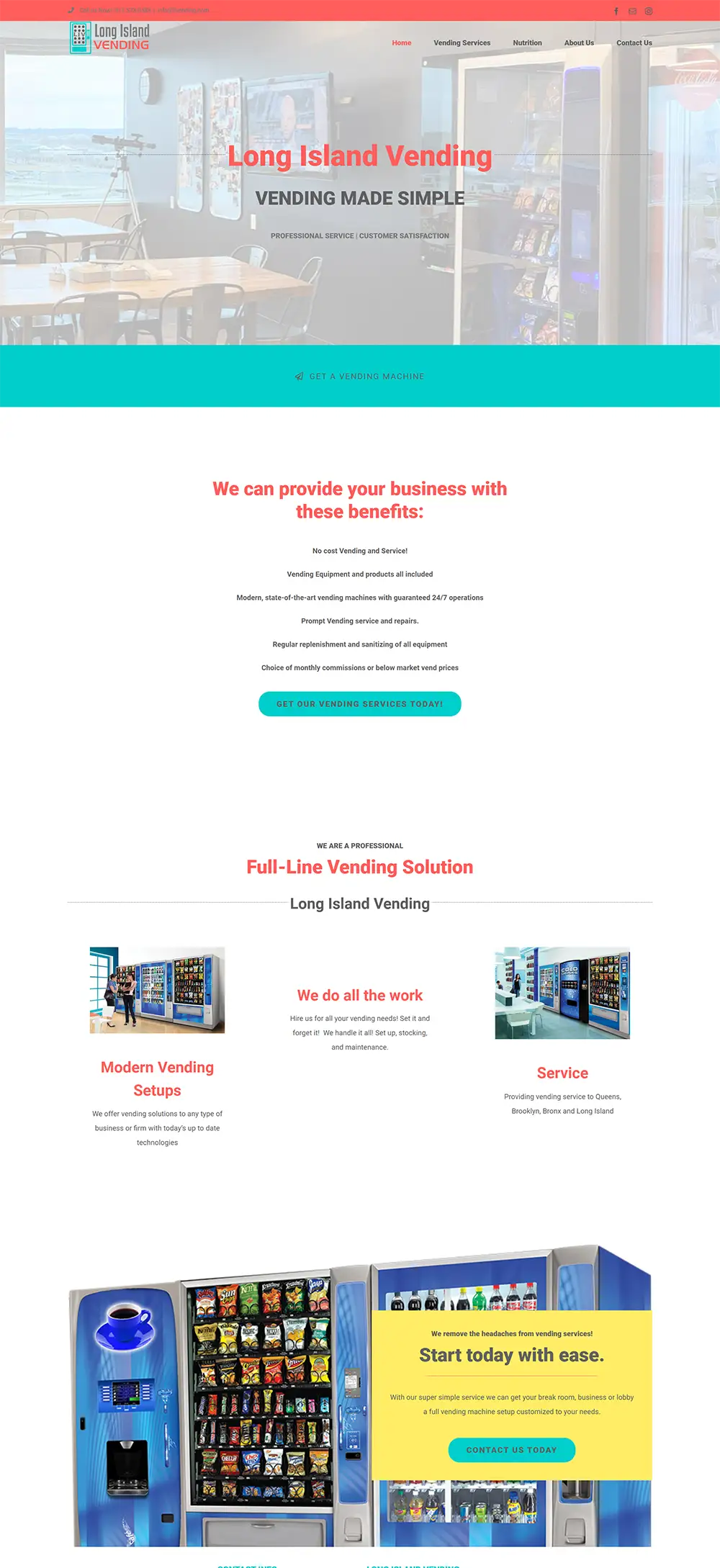 LiVending - Vending Machine Business Website