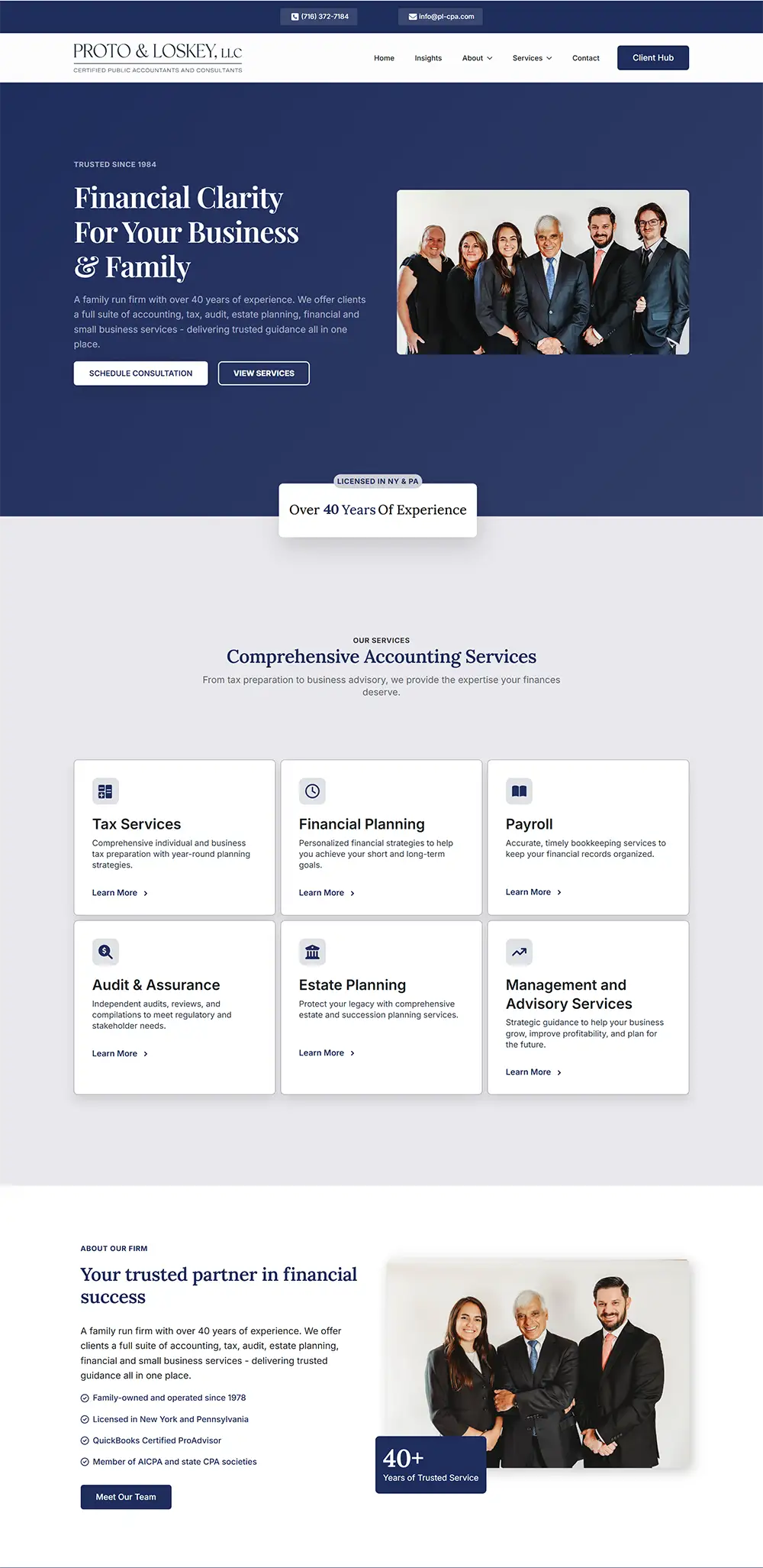 PL CPA - Accounting Firm Website