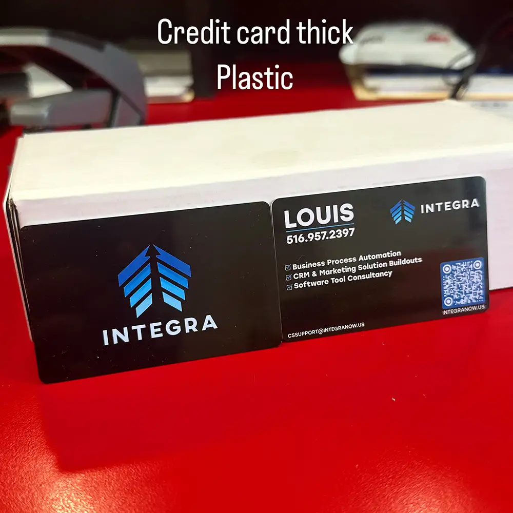 Plastic Credit Card Style Business Cards